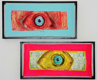 Looking at you - a Paint Artowrk by Marta Muniesa 